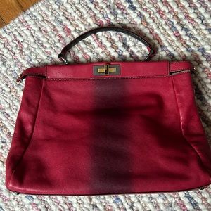 Fendi large Ombré red Peekaboo